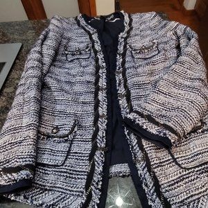White House Black Market Tweed Jacket Size 4